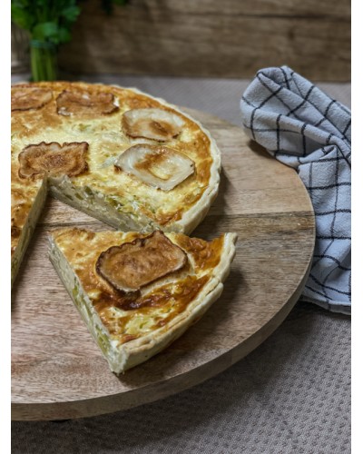 Quiche chèvre poireaux - LA PART