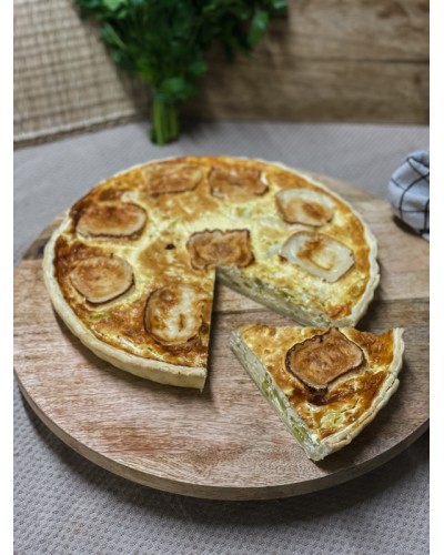 Quiche chèvre poireaux - LA PART