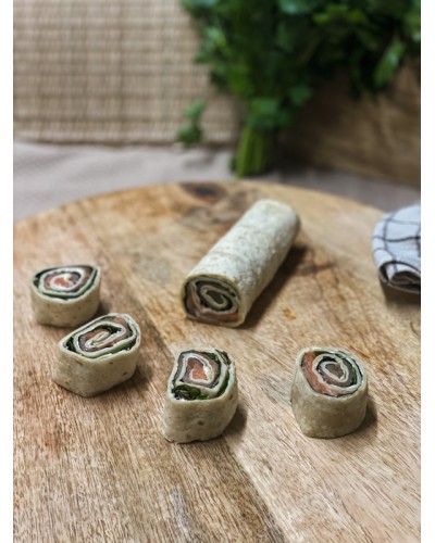 Wrap saumon fumé fromages - LA PIÈCE